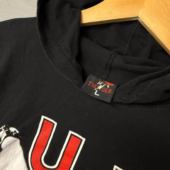 Vintage U2 Rattle and Hum Album Shirt Hoodie Black Size Large - Picture 4 of 7